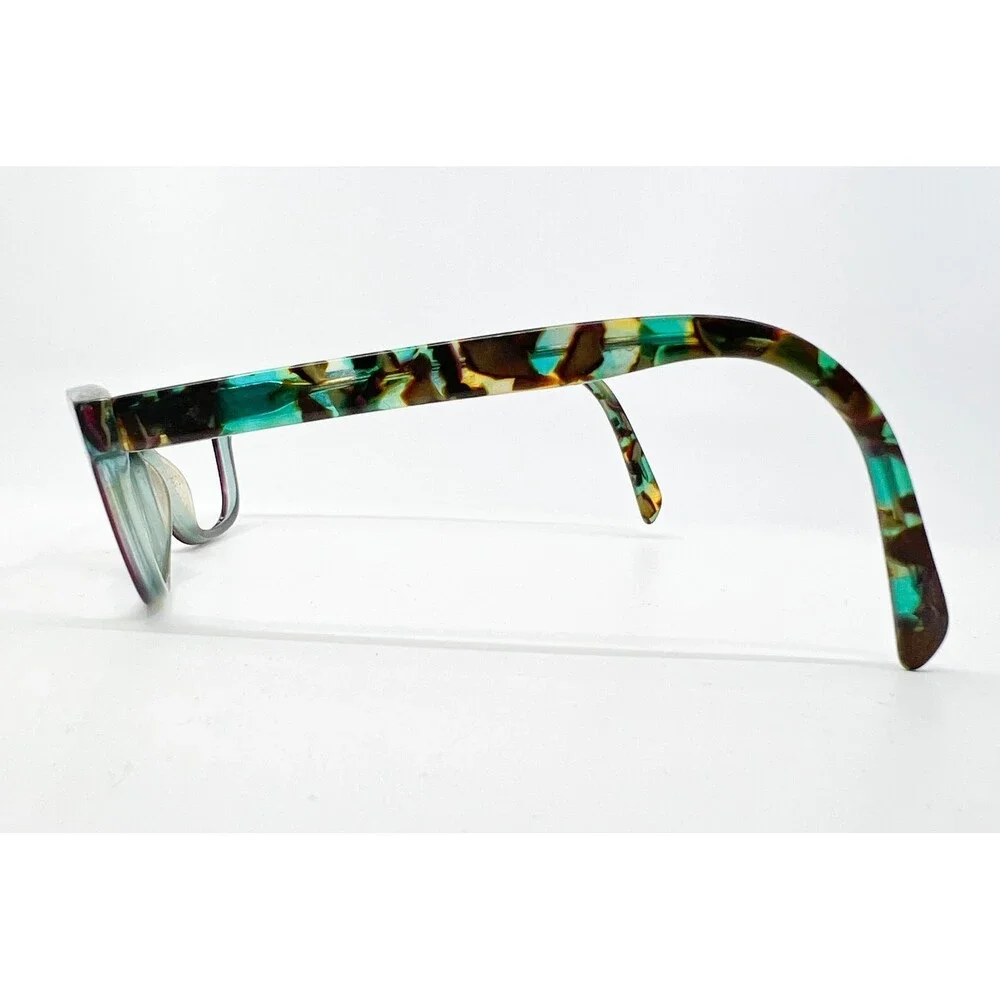 Scott Harris Eyeglasses Womens Teal Purple Tortoise Shell Cat Eye 53-15-140